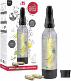 iSi North America Twist'n Sparkle Virtuoso 6 iSi Soda Chargers Included - Onyx