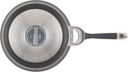 Circulon Symmetry Hard Anodized Nonstick Induction Frying Pan, 8.5-Inch Fry Pan, Black