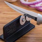 Rada Cutlery Quick Edge Knife Sharpener (R119), 3.5" x 2", Stainless Steel Wheels, Pack of 2