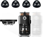 Appliance Casters - Furniture Sliders & Appliance Rollers for Kitchen, Coffee Machine, Blender, Oven - Helps Mom or Wife Easily Solve Countertop Sliding (Black, 4pcs)