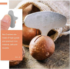 SECFOU 100pcs Portable Macadamia Nut Crackers Manual Iron Nut Sheller Chestnut Cutter Tool for Walnut Hazelnut Opener Kitchen Specialty Gadgets