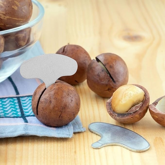 SECFOU 100pcs Portable Macadamia Nut Crackers Manual Iron Nut Sheller Chestnut Cutter Tool for Walnut Hazelnut Opener Kitchen Specialty Gadgets