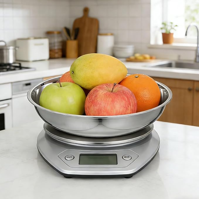 STOBAZA Electronic Scale Tray Stainless Steel Weighing Dish 10.07X10.07X2.08In Food Scale Plate for Jewelry Lab Powder Liquid Accurate Measurement