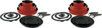 T-fal Ingenio Nonstick Cookware Set, Induction, Oven Broiler Safe 500F, Cookware, Pots and Pans, RV, Camping, Oven, Broil, Dishwasher Safe, Detachable Handle, Red (Pack of 20)