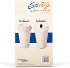 StixToGo Black Circle Beverage Plug for Disposable Lids, Package of 400