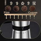 Precision Manual Coffee Grinder for Home Use, 8 Adjustable Coarseness Setting,with Ceramic Universal for Travel Camping