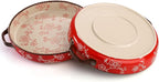 AVLA 2 Pack Ceramic Pie Pan, 9 Inch Round Baking Dish with Double Handle, 28 Ounce Deep Quiche Plate for Kitchen, Cooking, Roasting Lasagna (Sakura, Red)