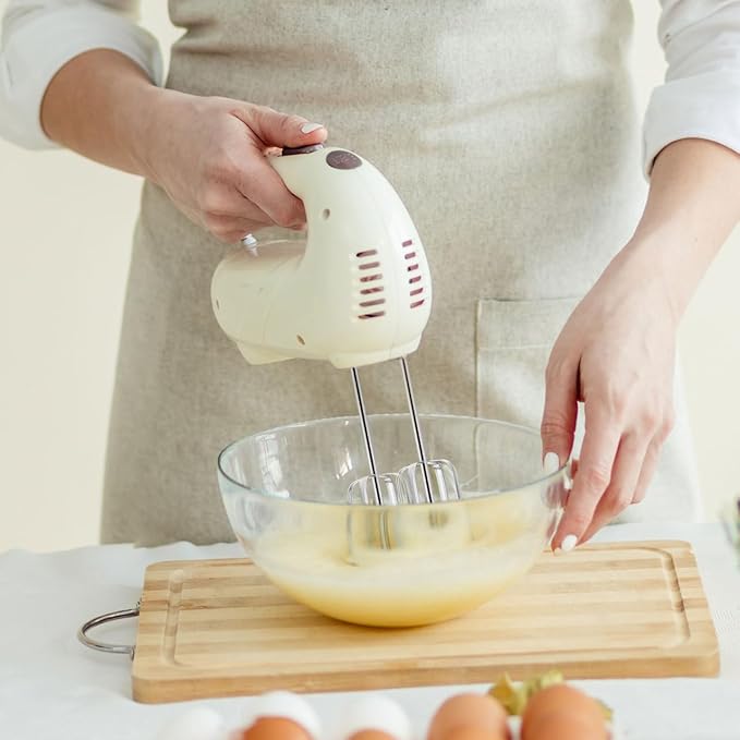 Hand Mixer Replacement Beaters: 2 Pack Stainless Steel Attachments for Electric Mixer, Egg Beater Whisk Set, Handheld Kitchen Baking Parts for Cake Batter Dough Cream