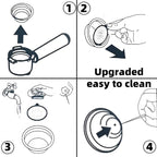 2 -Cup Easy Clean Filter 5513281001_SML Compatible with De'Longhi Replaces EC331 EC680 EC685 EC695 EC820 EC850 EC860 ECF01 ECO311 ECP3220 ECP3420 ECP35 ECP3630 ECZ351 Espresso Machines Filter