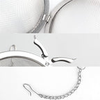 Fu Store 2pcs Stainless Steel Mesh Tea Ball 3.55 inches Tea Strainers Teas Infuser Strainer Filters for Teas