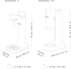 Aarke Carbonator lll, Sparkling & Carbonation Water Machine, Stainless Steel with PET BPA-Free Reusable Bottle Volume 1L/34 fl oz (Sand)