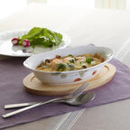 NARUMI Oval Gratin Dish Set, Lucy Garden, 8.7 x 5.5 x 1.8 inches, Berry Pattern, Set of 2, Microwave, Dishwasher, Oven Safe, Made in Japan, Gift Box Included