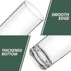 RLWY 17 Oz Acrylic Plastic Tumblers Set of 12, Clear, Shatterproof, BPA-Free, Dishwasher-Safe, Reusable Drinking Glasses for Kitchen, Poolside, Patio