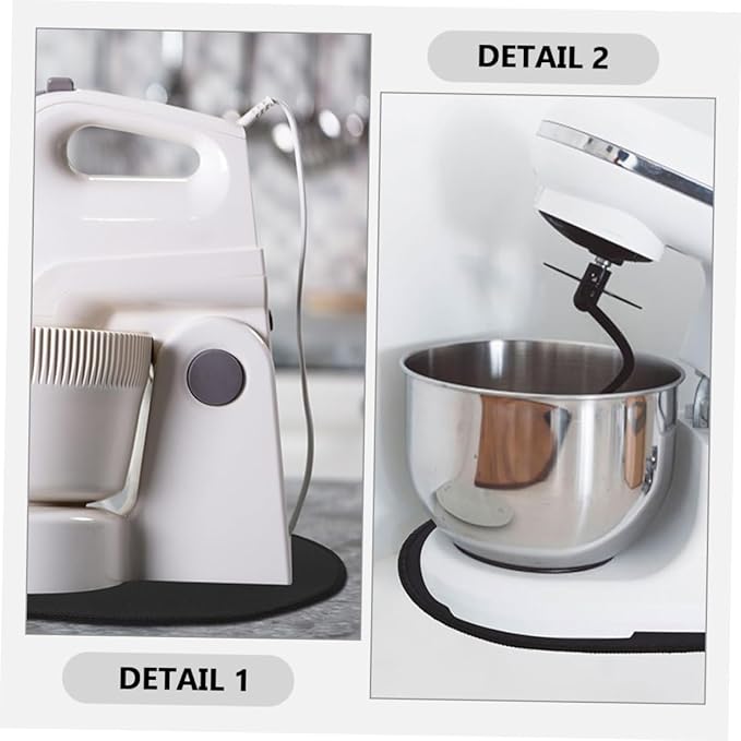 2pcs Non-Slip Sliding Mats for Stand Mixers Compatible Kitchen Appliances Reduces Noise and Vibration Easy to Move Heavy Mixers Essential Kitchen Accessory
