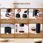 Magnavox HOME Portable Espresso Coffee Maker (Grounds or Pods) with Fast Brew Technology & Single Touch Control, Ideal for Offices or Travel