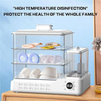24L Electric Steamer, 3 Tier Electric Food Steamer for Cooking, Commercial Stainless Steel Steamer with Detachable Water Tank, Large Capacity Breakfast Machine with Timer