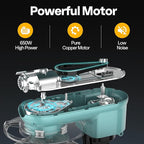 VIVOHOME 3-in-1 Stand Mixer, 6 Quart Electric Tilt-Head Kitchen Mixer with Bowl, Multifunctional Food Mixer with Meat Grinder and Blender Attachments, Dough Hook, Beater, and Whisk, Blue