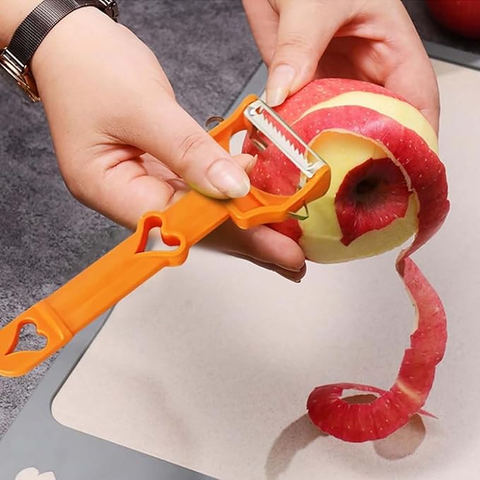 Multifunctional Kitchenware Set - Stainless Steel Dual Julienne & Vegetable Peeler, Easy Clean, Multipurpose, Portable, Grip Handle