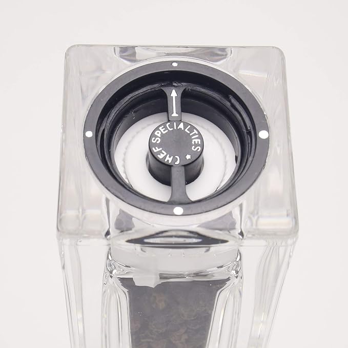 Chef Specialties 6.5 Inch Gem Combo Pepper Mill and Salt Shaker