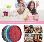 ME.FAN Silicone Coasters with Holder,[6 Pack] Drinking Coasters - Cup Mat for Hot or Cold Drinks, Thickened, Non-Slip, Non-stick,Deep Tray Coffee