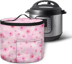 Peach Blossom Pressure Cooker Insulation Handbag Smooth Flat Surface Electric Pressure Cooker Storage Bag Enclosed Bottom