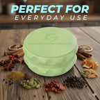 Kozo 2.5" Spice Grinder 2-Piece, Strong Grip By Kozo. (Green)