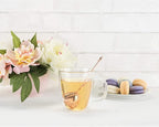 Pinky Up Heart Shaped Tea Ball, Reusable Loose Leaf Tea Infuser, Brew Tea with Ease, Stainless Steel, Rose Gold