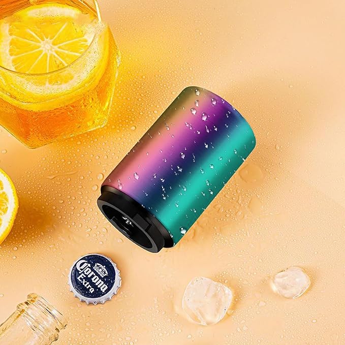 Automatic Beer Bottle Opener with Magnetic Cap, Stainless Steel One-Handed Lid Opening Spring Loaded Push&Pop Bottle Opener for Home Bars Picnic Camping Hiking（2PCS）