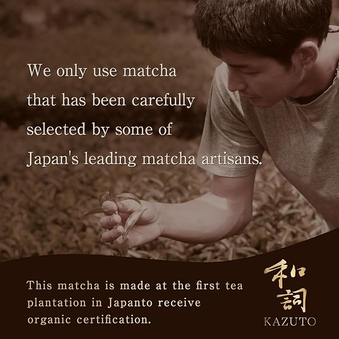 Kazuto Ceremonial Grade Matcha Green Tea Powder - Premium First Harvest Single Origin USDA Organic Gluten-Free Vegan, 100% Pure Unsweetened No Additives from Shizuoka 1.06oz