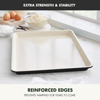 GreenPan Bakewell 13"x18" Baking Sheet Pan, Healthy Ceramic Nonstick Bakeware, PFAS-Free Durable Cookie Tray, Versatile Kitchen Essentials, Easy Clean Ovenware, Black