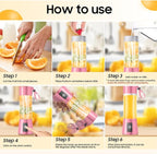 Portable Blender for Smoothies & Shakes - Cordless Personal Size Blender with 6 Blades, 380Ml Juice Cup, Lightweight & Rechargeable, Freshly Squeezed for Picnic/Sports/Office, Mother's Day