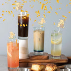 Winne Bear Theme Stirring Sticks for Cocktail, Coffee, Cake Pops, Stirrers Sticks Acrylic for Bar, Party Halloween Disposible Drinks Stick for Christmas Party(24 Pcs)