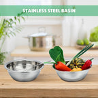 Pinkunn 12 Pcs Stainless Steel Mixing Bowls, Nesting Metal Salad Prep Bowls Bulk Reusable Baking Food Container Large Medium Small for Kitchen Hotel Restaurant Cooking, Silver (10.2 x 3.26 Inch)
