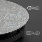 Indoor Smokeless Electric Griddle,Comales Para Tortillas Electricos, Portable Electric Korean Bbq Grill,Round Electric Griddle For Bbq, Tortillas, Steaks, Burgers, Pancakes (16 in)