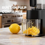 Cold Press Juicer, 5.5inch Wide Feed Chute Juicer Extractor Machine, Slow Masticating Juicer for Whole Vegetables & Fruits, Black