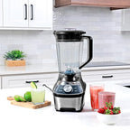 Kenmore Countertop Blender – Electric Mixer for Smoothies, Ice Crush & Pulse Function, Heavy Duty Tritan plastic Pitcher licuadora With 6 Speed, Kitchen Appliance, Dishwasher-Safe Jar, Black