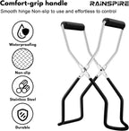 Rainspire Canning Jar Lifter, Canning Tongs Jar Lifter, Canning Tools, Canning Supplies for Home Kitchen, Stainless Steel, Black