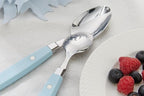 ANNOVA Silverware Set, Retro/Rivet Colorful Stainless Steel Tableware Kitchen Flatware Set Utensils, Includes Dinner Knives, Forks, Spoons, Salad Forks & Dessert Spoons (Sky Blue, 20 Pieces)