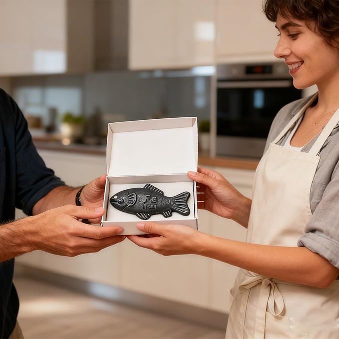 Iron Fish Cooking Tool,Add Natural Sources of Iron to Food and Water, Natural Irons Supplement to Irons Source for Adults Vegetarians, Cooking Great Gift (1)