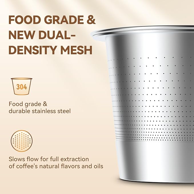 CAPMESSO Reusable Coffee Pods for Keurig: Stainless Steel Refillable K Cup - Reusable Coffee Filter for Keurig 1.0 Coffee Maker, Permanent (4 Reusable k cups for Keurig 1.0)