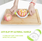 Supercenter Apple Cutter, Apple Corer and Slicer - Stainless Steel Apple Corer - 4.72 Inch Apple Slicer Tool with 12 Super Sharp Blades, lightweight Apple Slicer and Corer with Anti-slip Handle