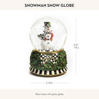 MACKENZIE-CHILDS Snow Globe, Christmas Decor for Living Room, Snowman