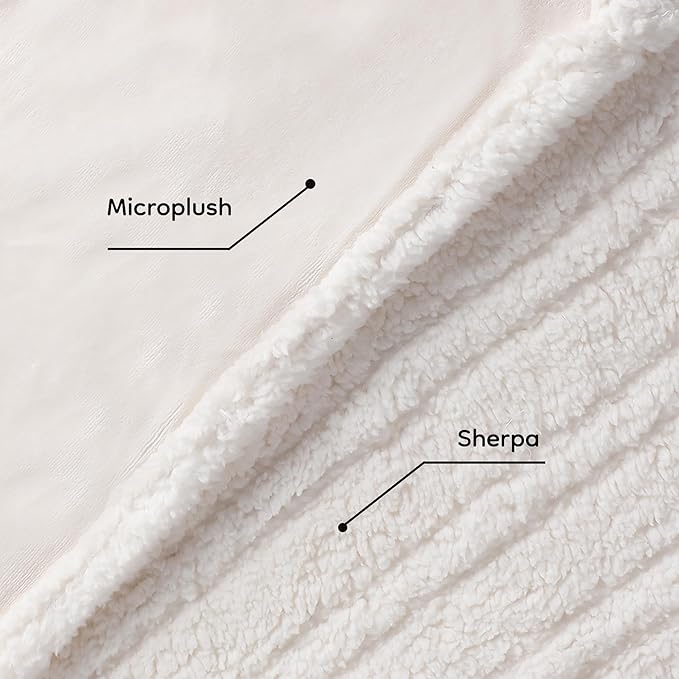 Electric Heated Blanket Twin Size - 62"x84", Soft Flannel Heating Blanket, 10 Heating Levels, 1-12 H Auto Shut Off, Breathable Warm and Washable for Bed, White