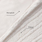 Electric Heated Blanket Throw Size - 50"x60", Soft Flannel Heating Blanket, 4 Heating Levels, 3 H Auto Shut Off, Breathable Warm and Washable for Sofa, White