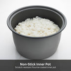 Tiger JNP-S10U-US 5.5 Cup Capacity White Rice Cooker with Non-Stick Inner Pot, Retractable Power Cord, and Keep Warm up to 12 hours (Urban Satin)