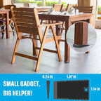 Furniture Levelers, 50 Pieces Jar, Plastic Shims for Leveling, Black Rubber Wedge for Table Toilet Refrigerator Piano, Small Shims for Home Improvement and Work