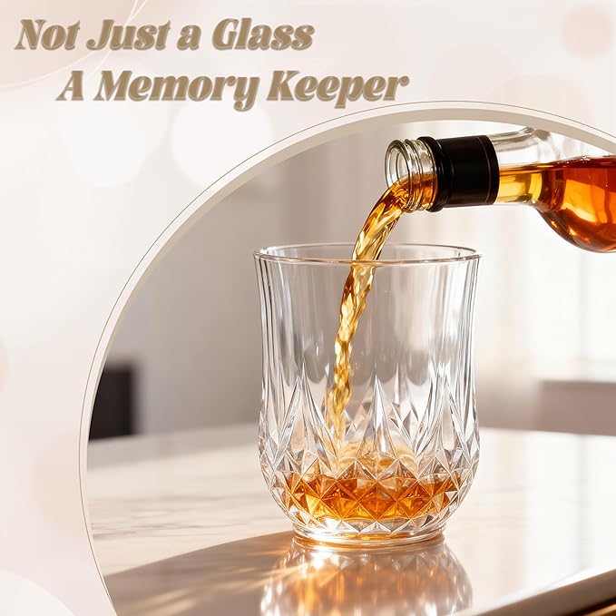 12 Pack Plastic Stemless Wine Glasses,12oz Unbreakable Vintage Elegant Drinking Glass Set,Reusable Fancy Cocktail Cups for Party, Wedding, and Bulk Events (12, 12oz-Transparent)