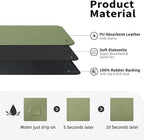 HotLive Dish Drying Mat for Kitchen Counter, Heat Resistant Drainer Mats with Non-slip Rubber Backed, Hide Stain Kitchen Super Absorbent Draining Mat, Easy to Clean Dish Rack Pad, Green 18"x28"