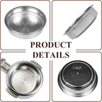 2 Pack 51mm Stainless Steel Coffee Filter Basket, Espresso Portafilter Machine Parts Compatible with CASABREWS, Gevi (2, One Cup)