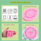 Mujiang Photo Frame Fondant Molds Picture Frames Silicone Mold Vintage Frame Molds For Cake Decorating Cupcake Topper Chocolate Candy Polymer Clay Set Of 4